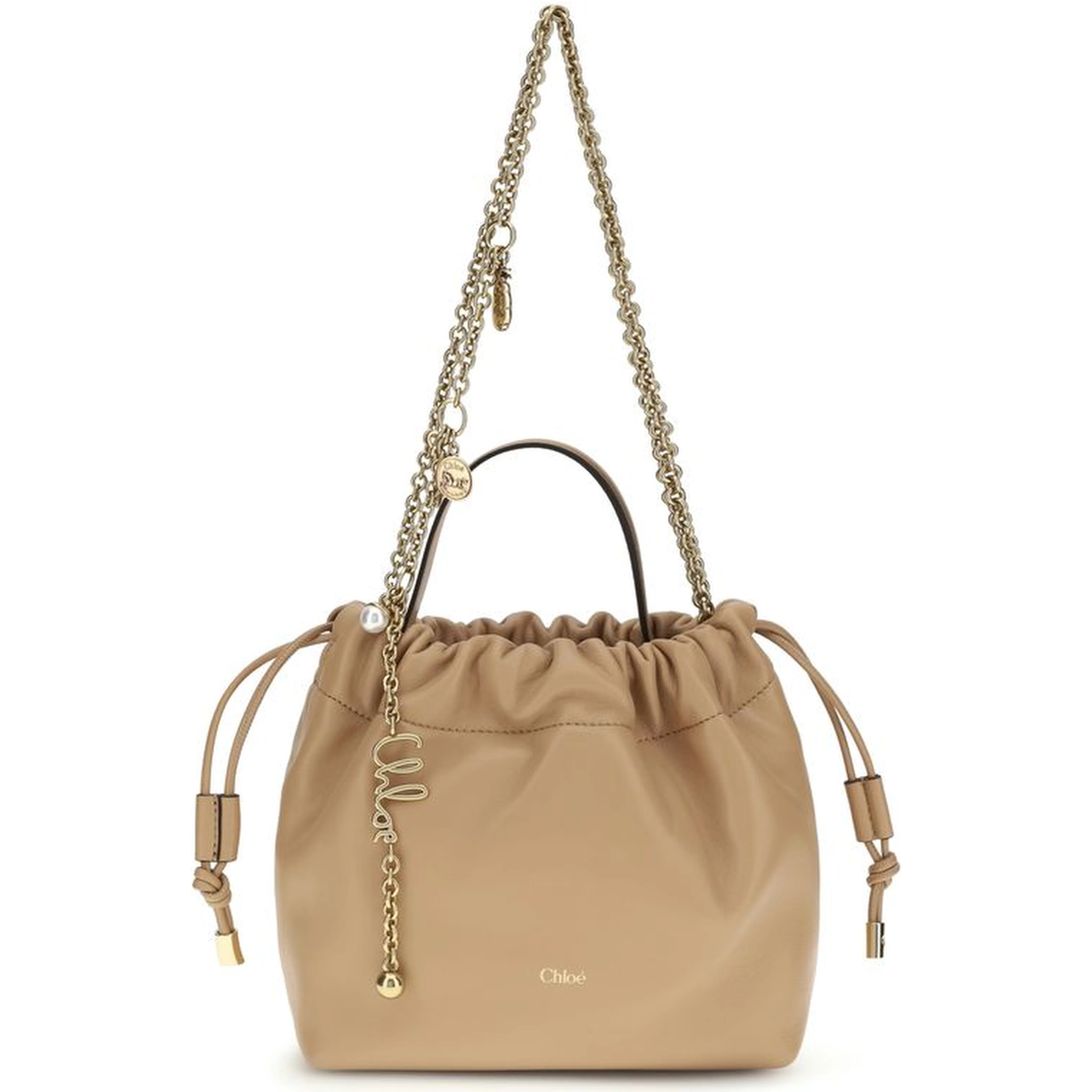 Beige Lamb Ovis Aries Aries Shoulder Bag