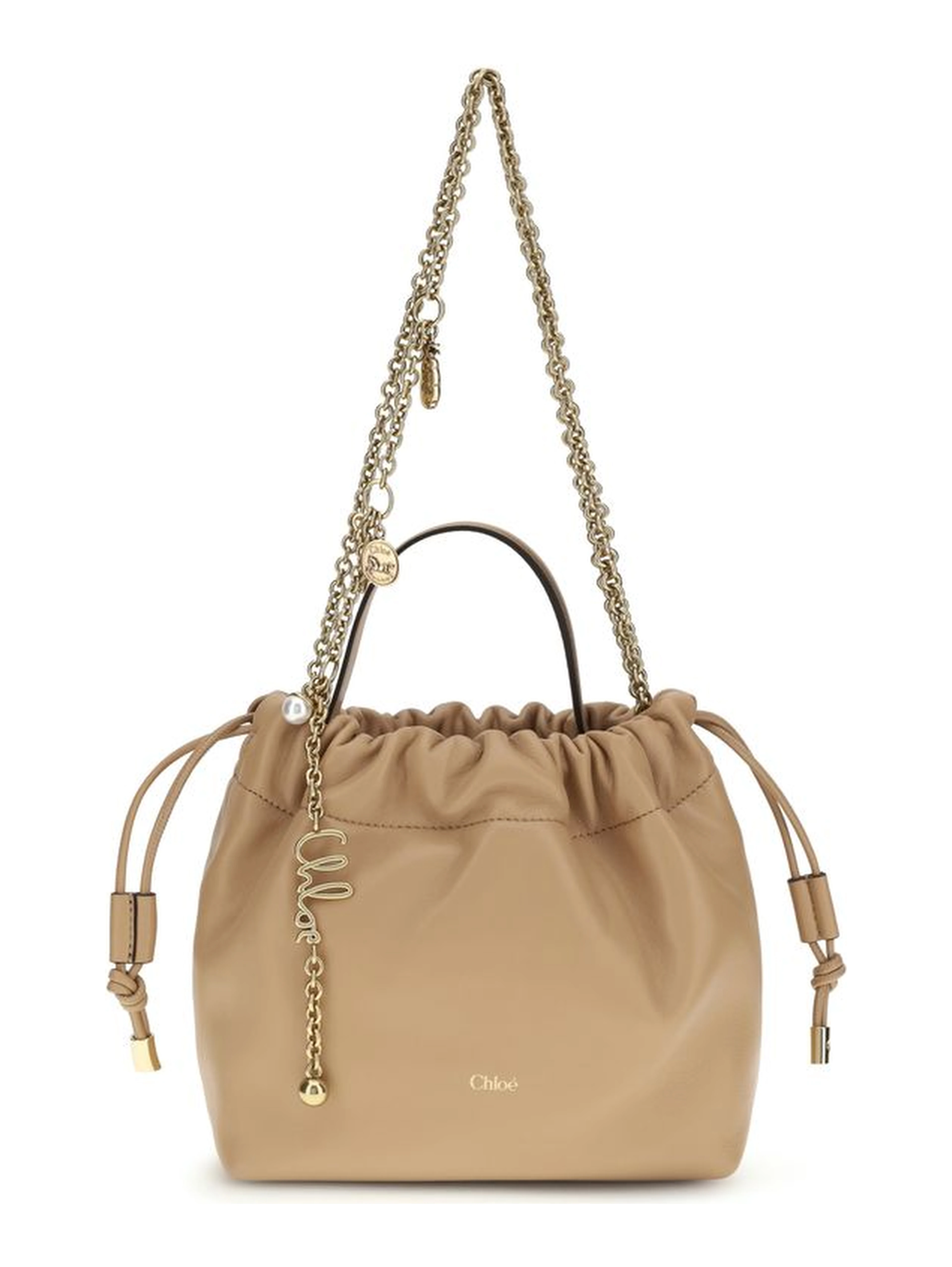 Beige Lamb Ovis Aries Aries Shoulder Bag