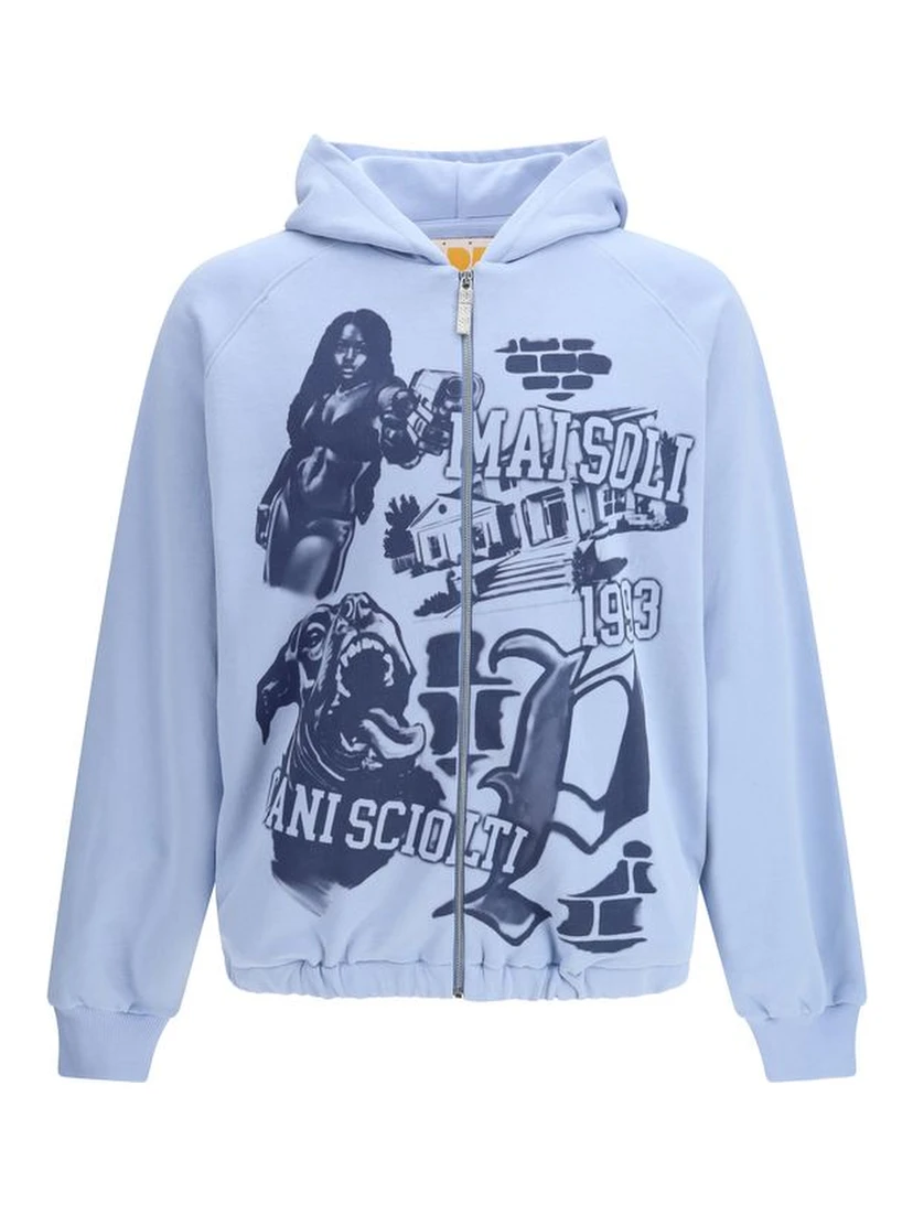 Blue Cotton Sweatshirt