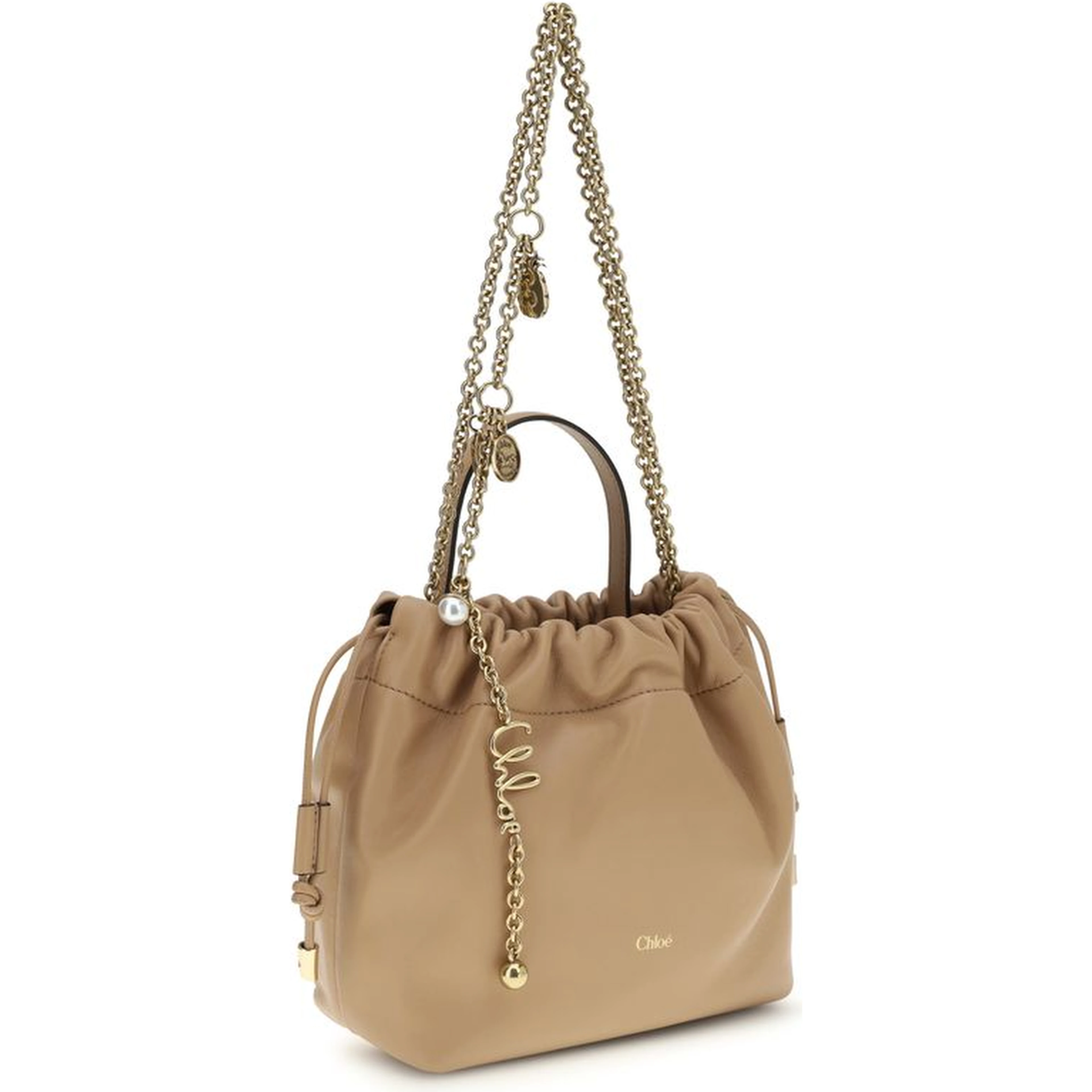 Beige Lamb Ovis Aries Aries Shoulder Bag