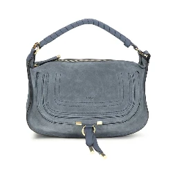 Blue Calf Leather Bos Taurus Shoulder Bag