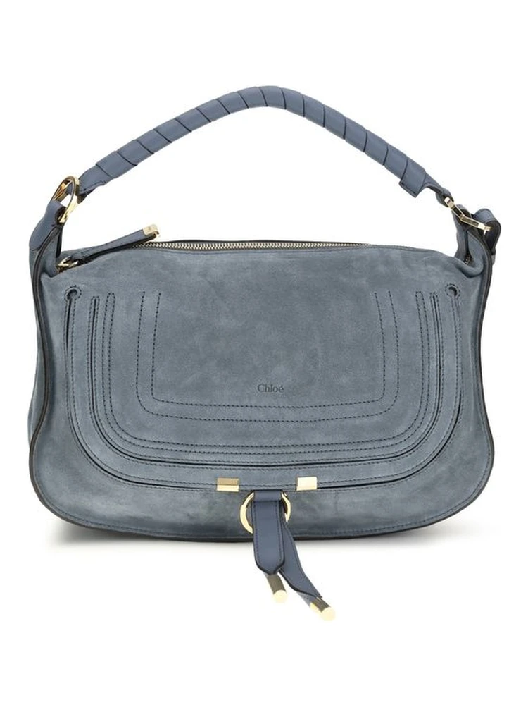 Blue Calf Leather Bos Taurus Shoulder Bag