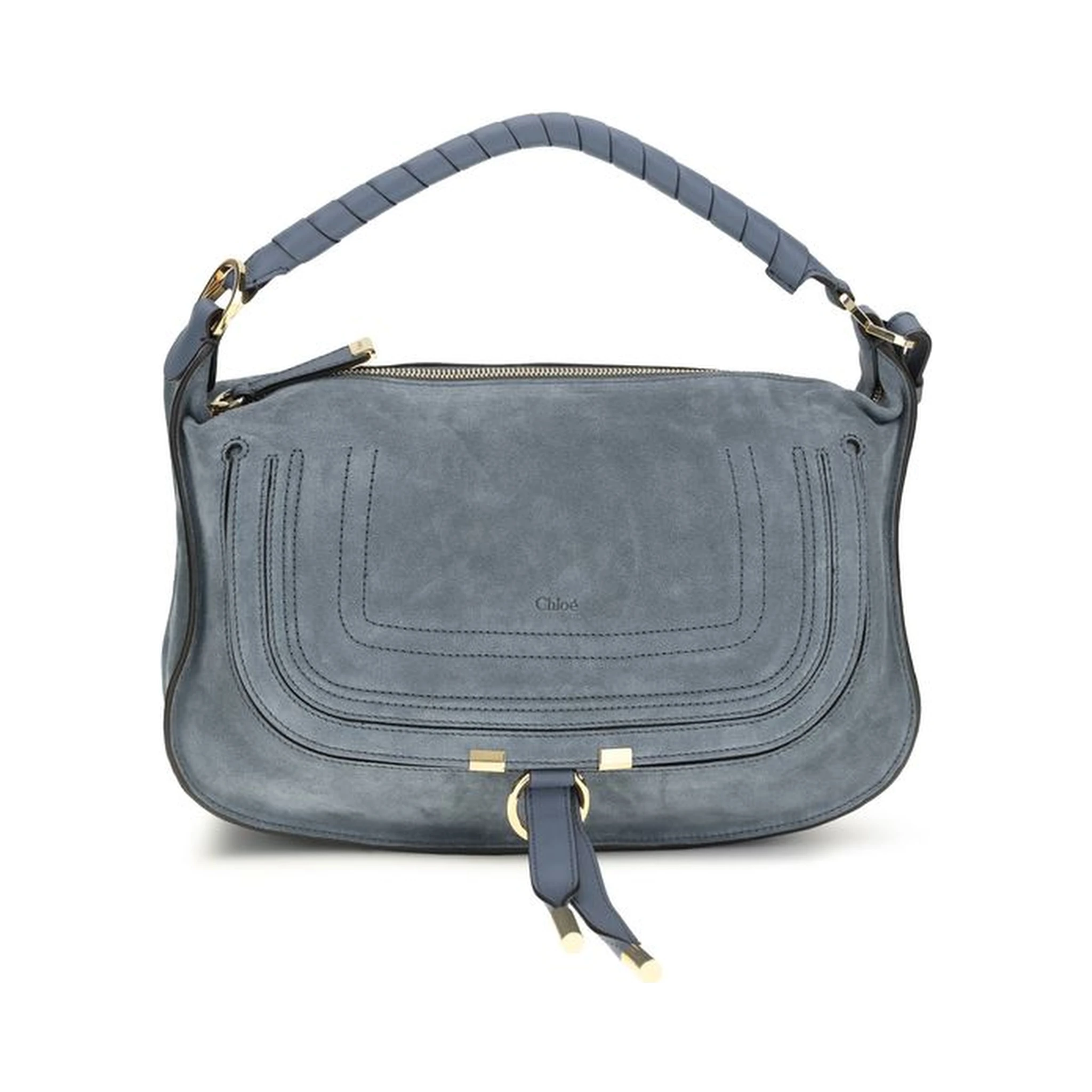 Blue Calf Leather Bos Taurus Shoulder Bag