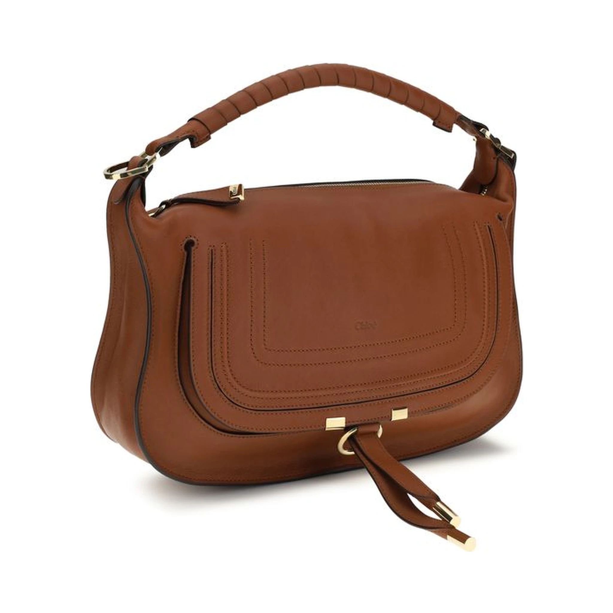 Brown Calf Leather Bos Taurus Shoulder Bag