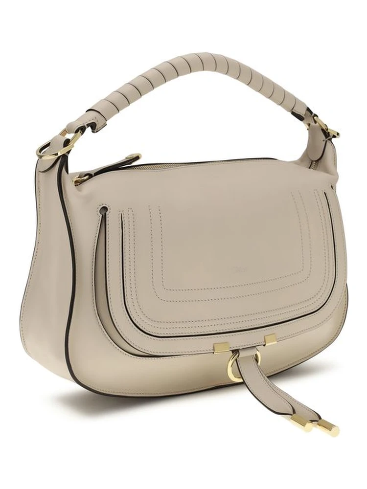 Beige Calf Leather Bos Taurus Shoulder Bag alternative