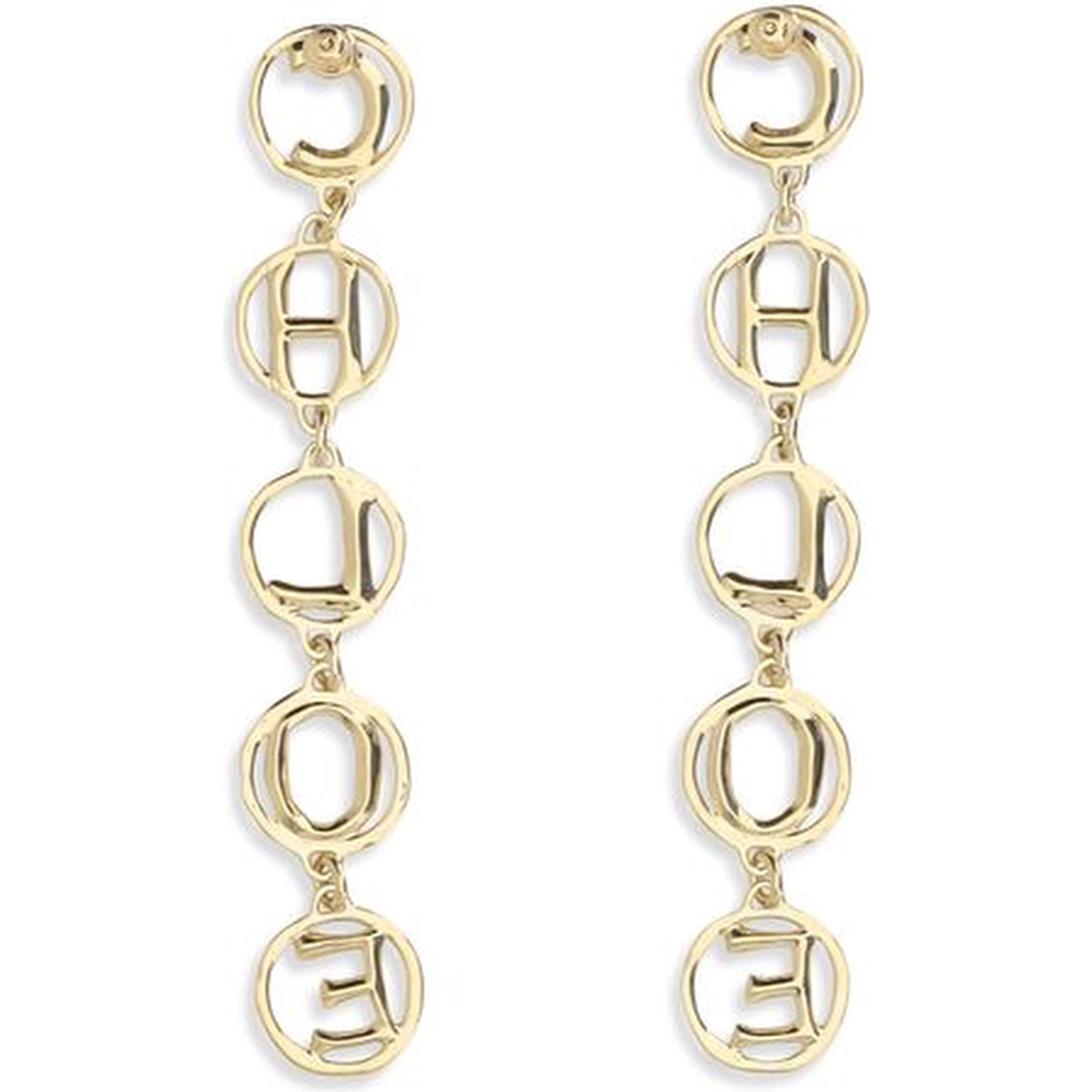 Gold Brass Earrings