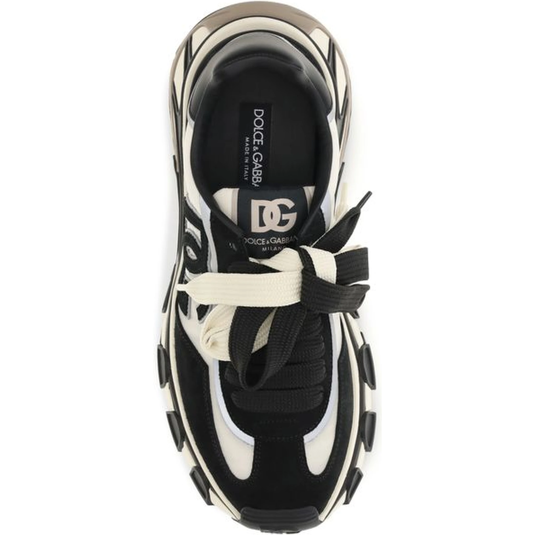 Black Elastane Athletic Sneakers