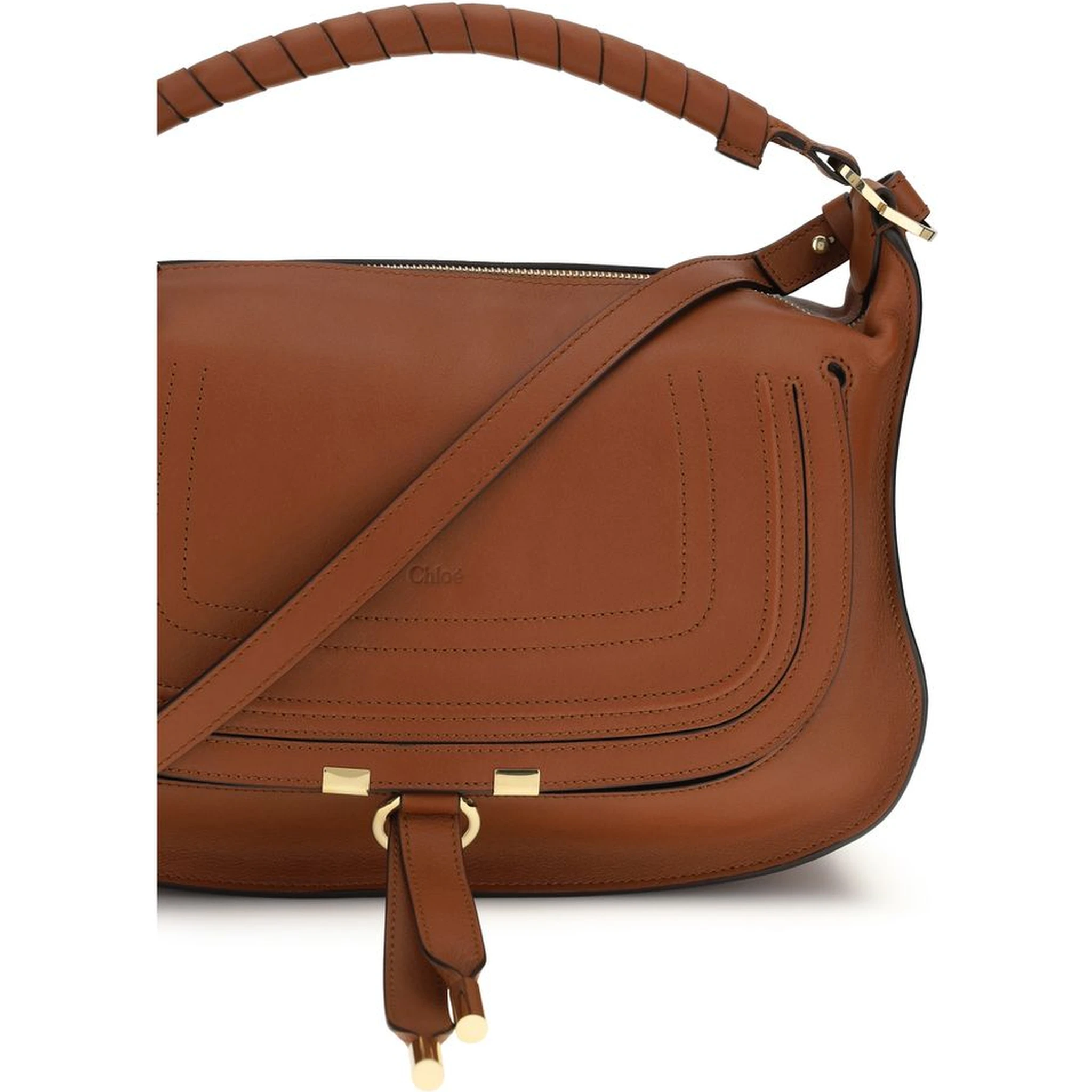 Brown Calf Leather Bos Taurus Shoulder Bag