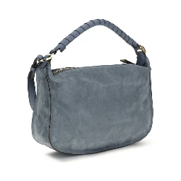 Blue Calf Leather Bos Taurus Shoulder Bag