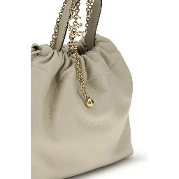 Beige Lamb Ovis Aries Aries Shoulder Bag