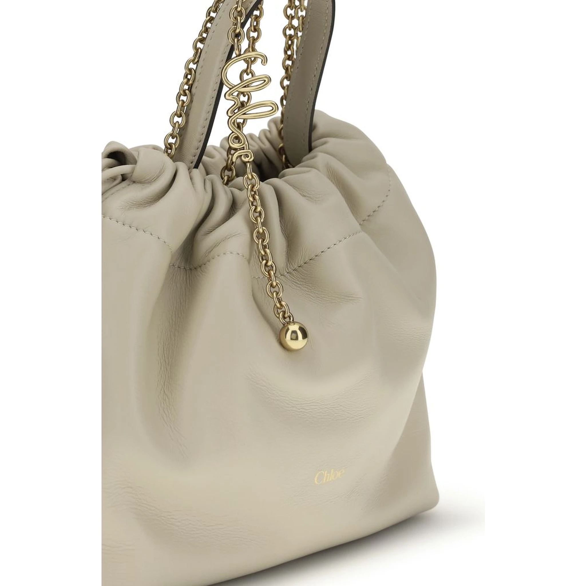 Beige Lamb Ovis Aries Aries Shoulder Bag
