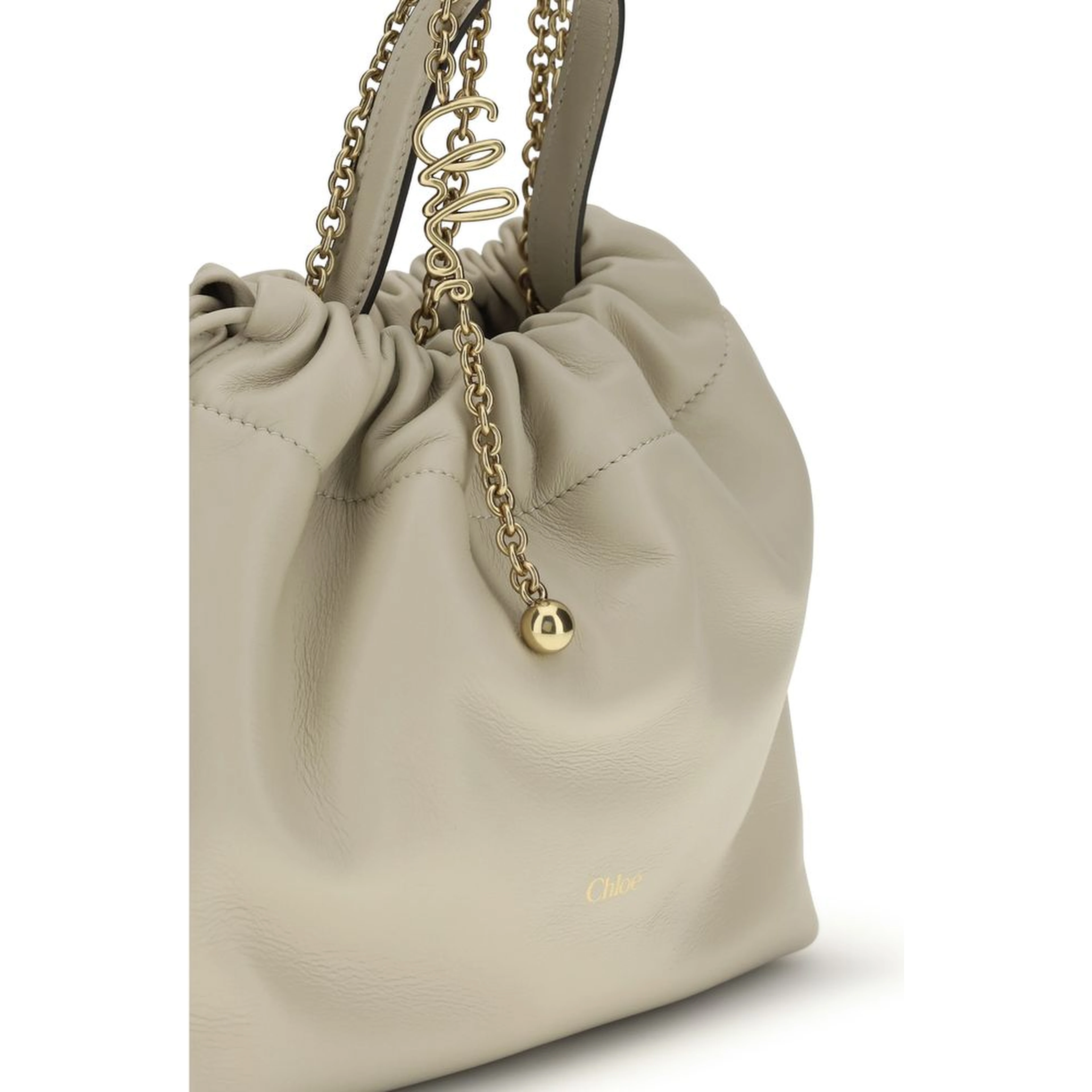 Beige Lamb Ovis Aries Aries Shoulder Bag