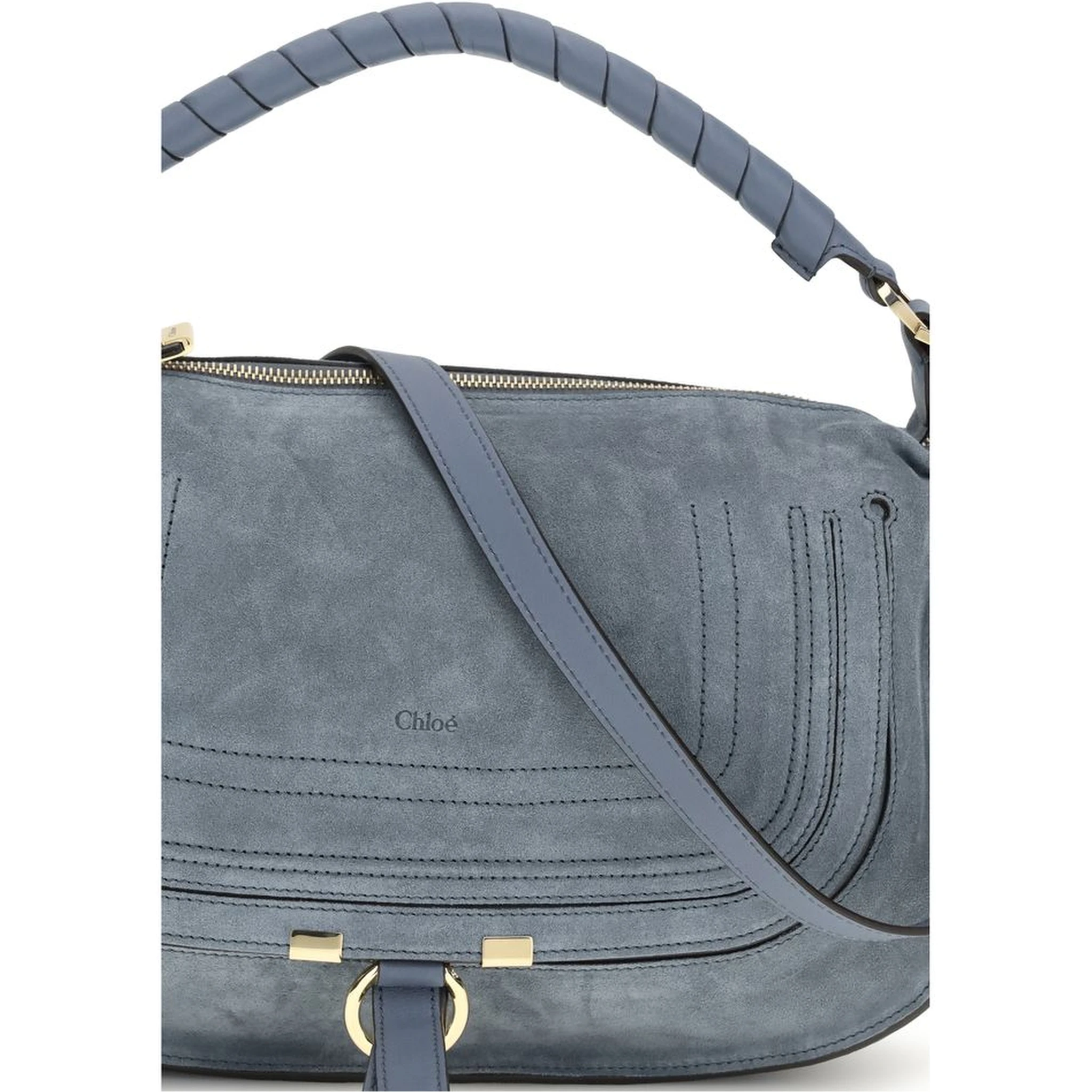Blue Calf Leather Bos Taurus Shoulder Bag