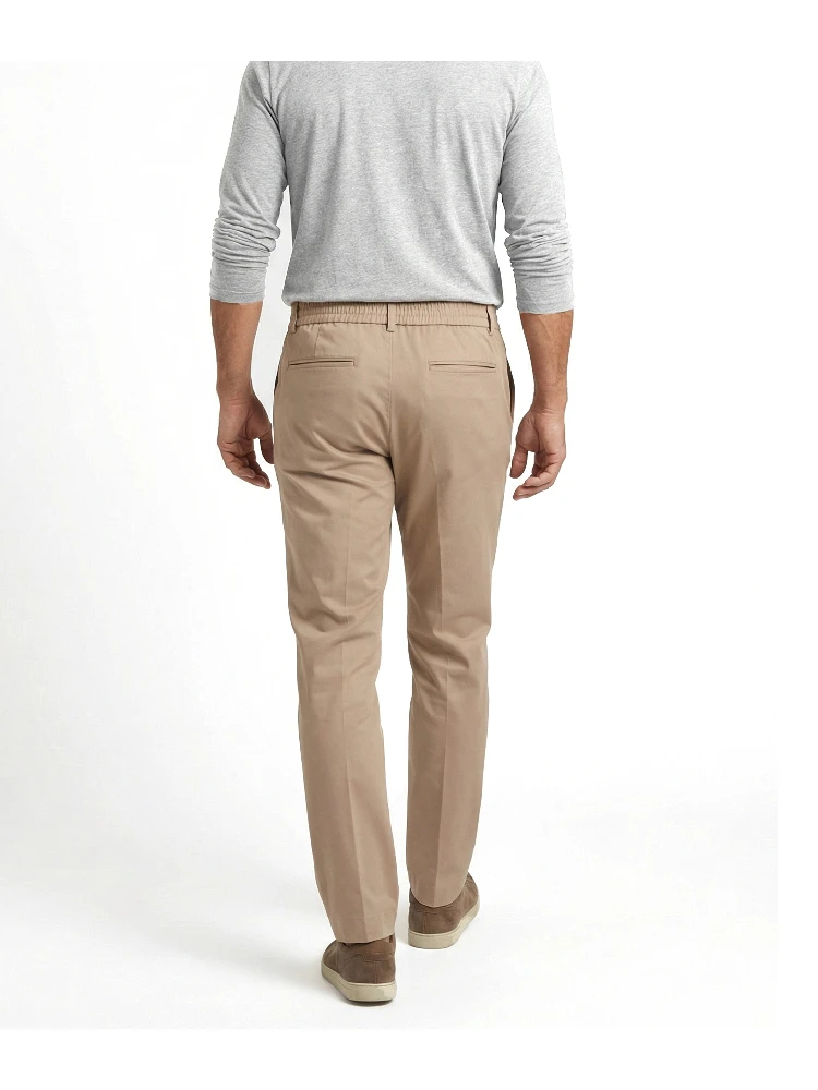 Beige Cotton Casual Pants alternative