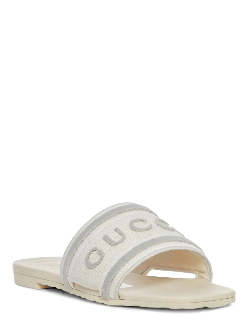 صندل غوتشي أبيض