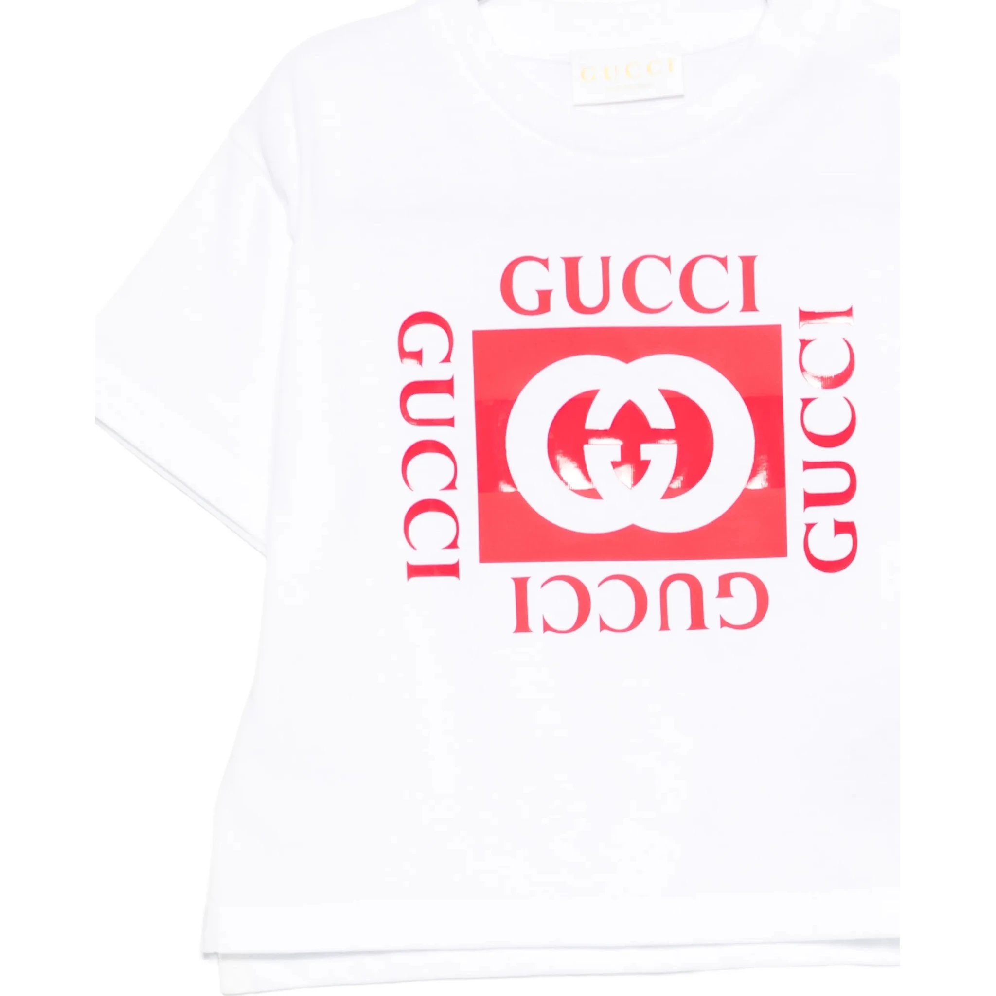 تيشيرتات وبولو بيضاء للأطفال من غوتشي