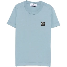 STONE ISLAND KIDS T-shirts and Polos Clear Blue
