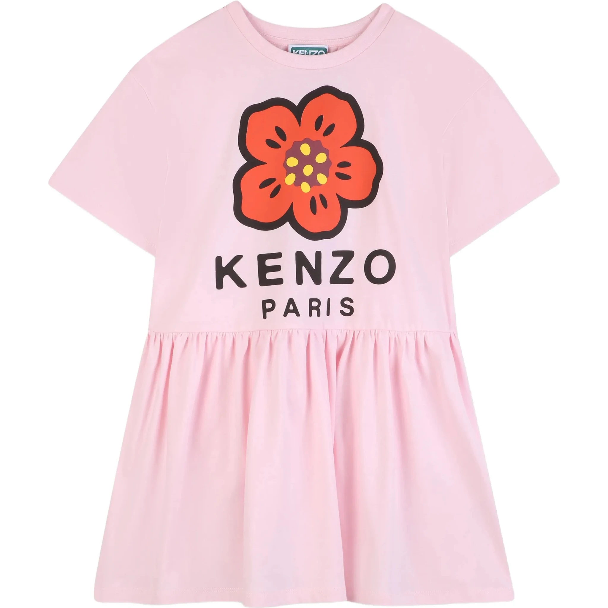 فساتين أطفال من كنزو باللون الوردي