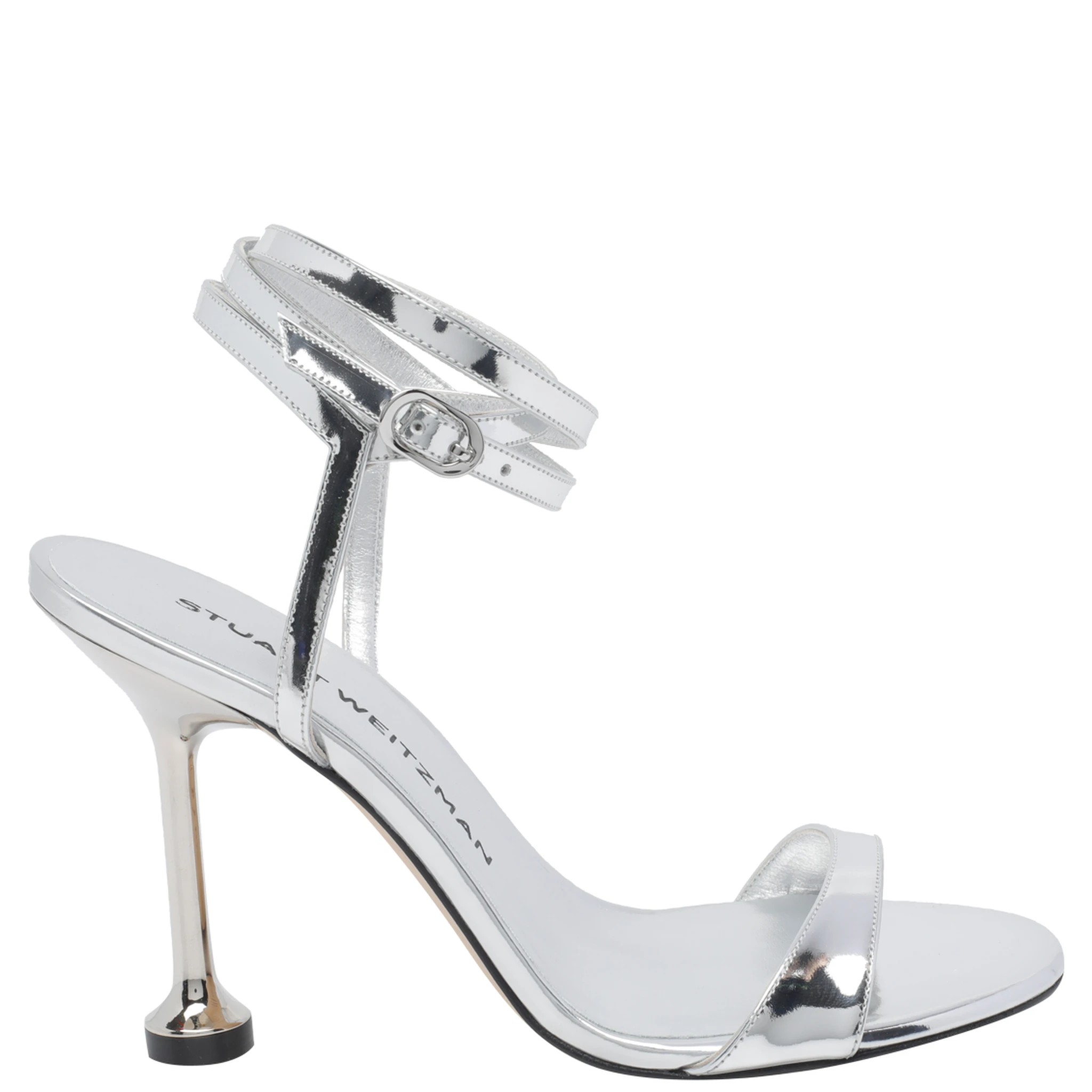 Stuart Weitzman With Heel Silver