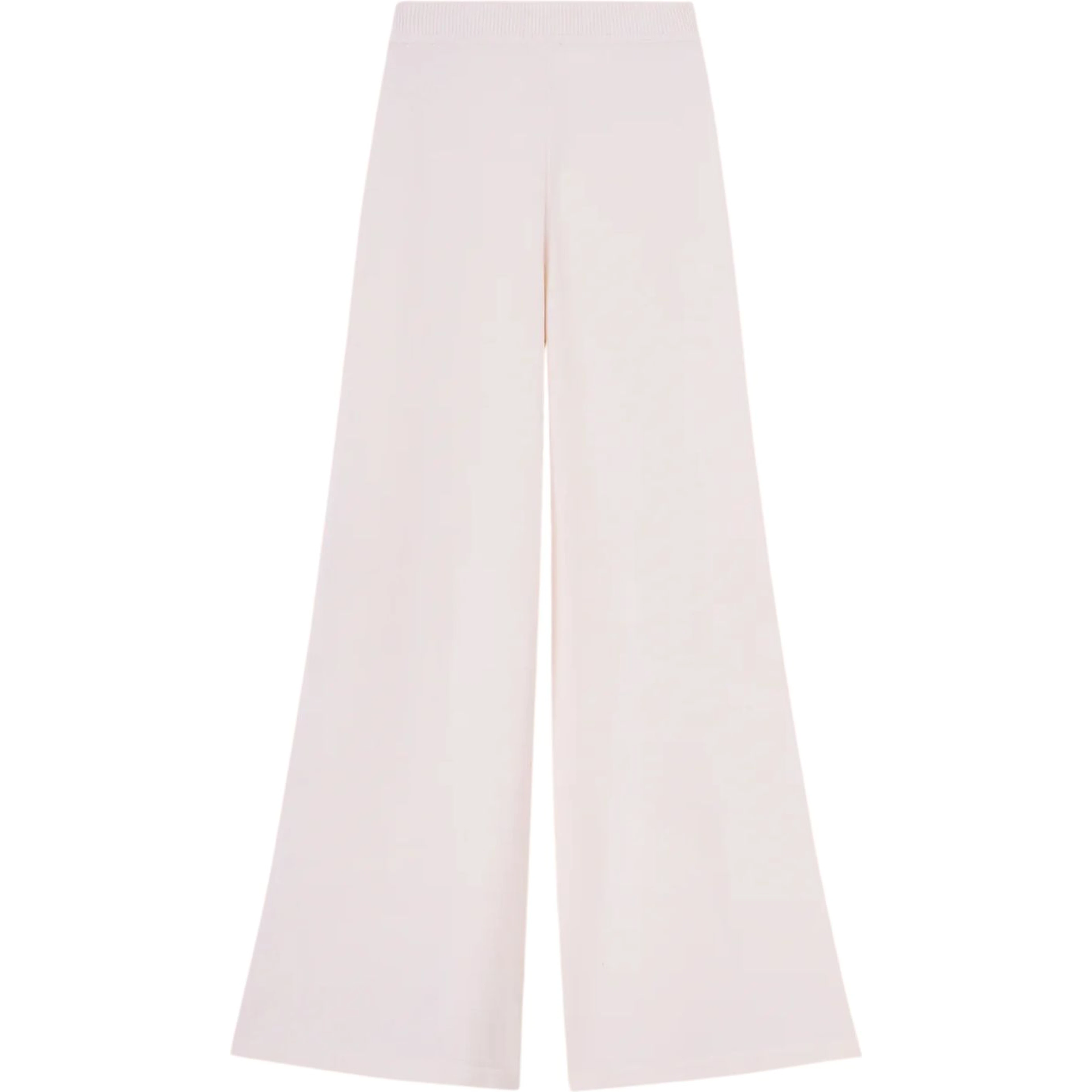 Cashmere and cotton wide leg pants