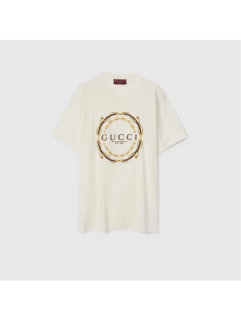 Cotton jersey t-shirt with logo