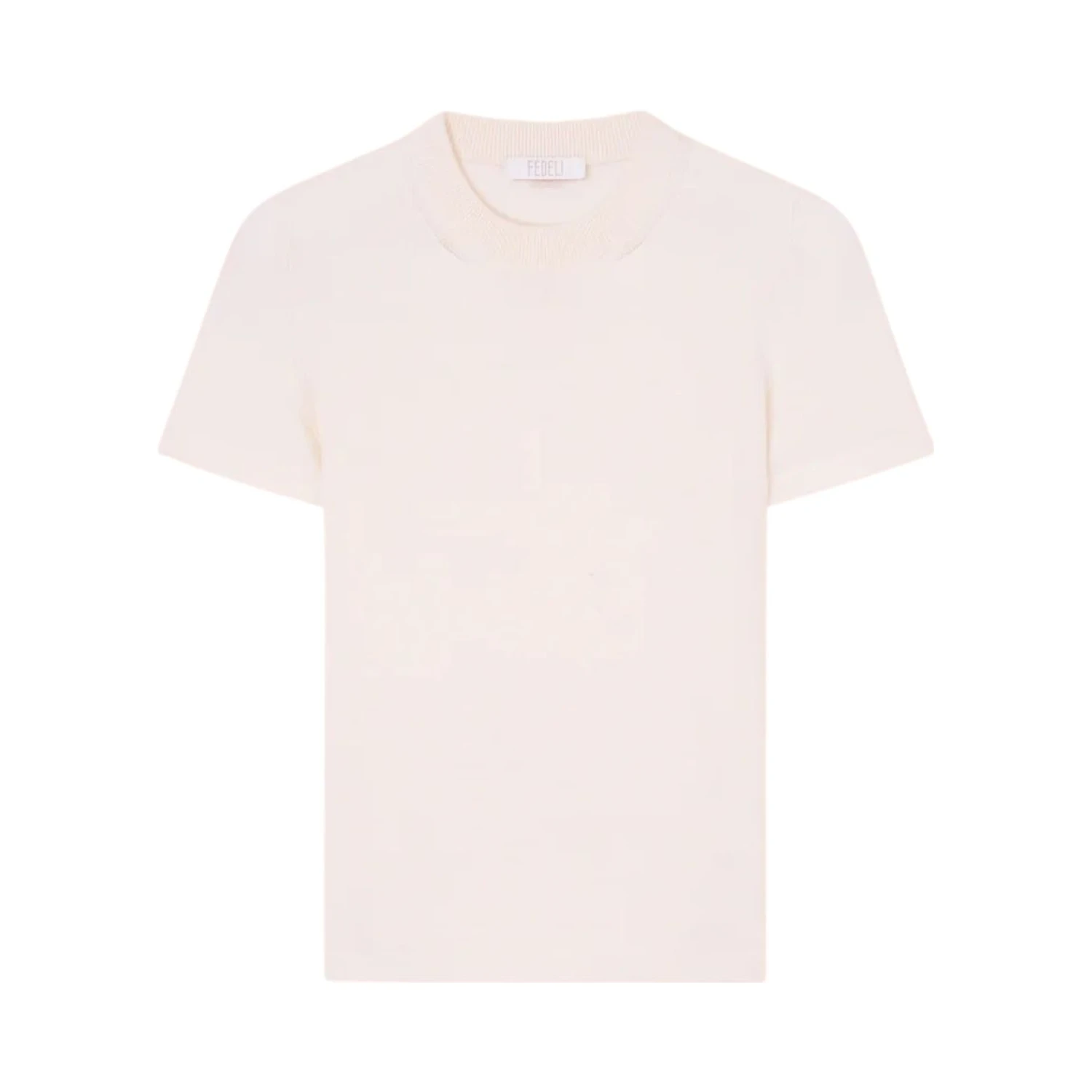 T-shirt in cotton and cashmere