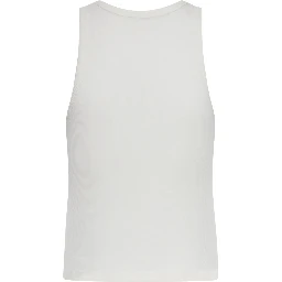Tank top in silk and cotton