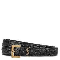 أحزمة سان لوران سوداء