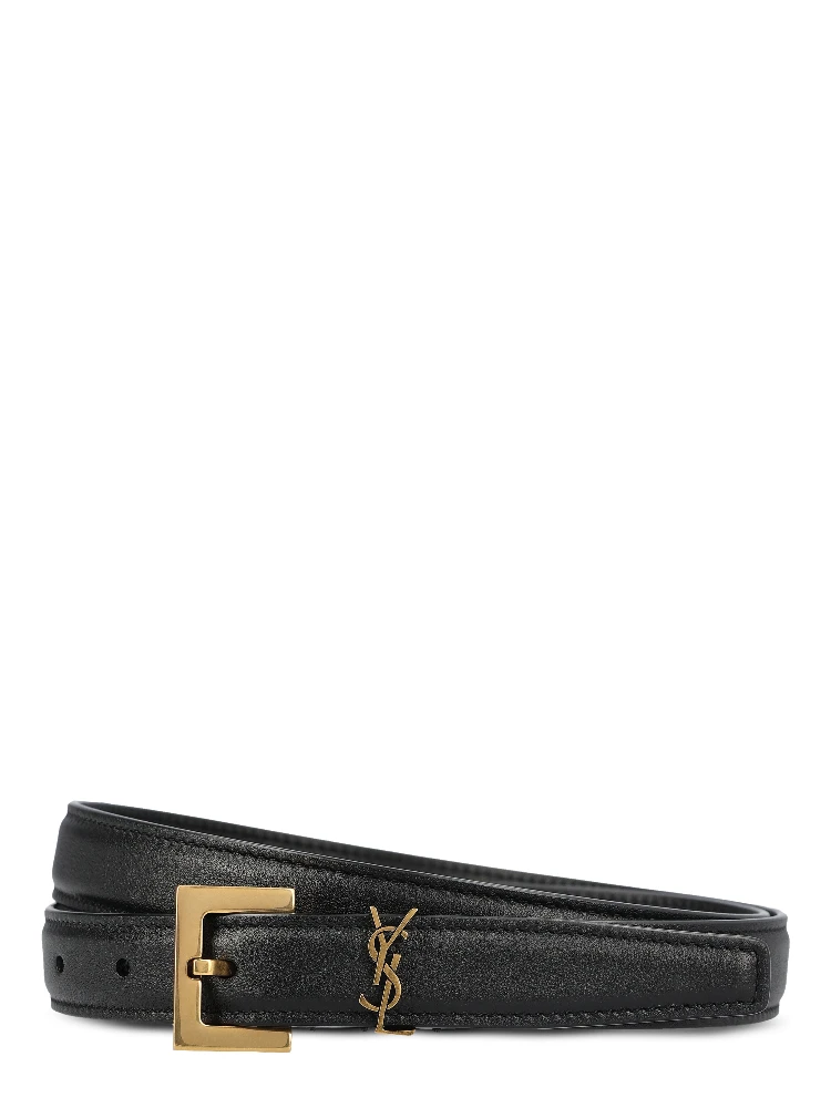 Saint Laurent Belts Black
