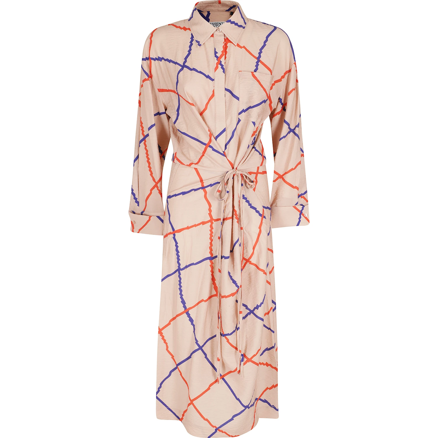 FLOUNCED DRESS