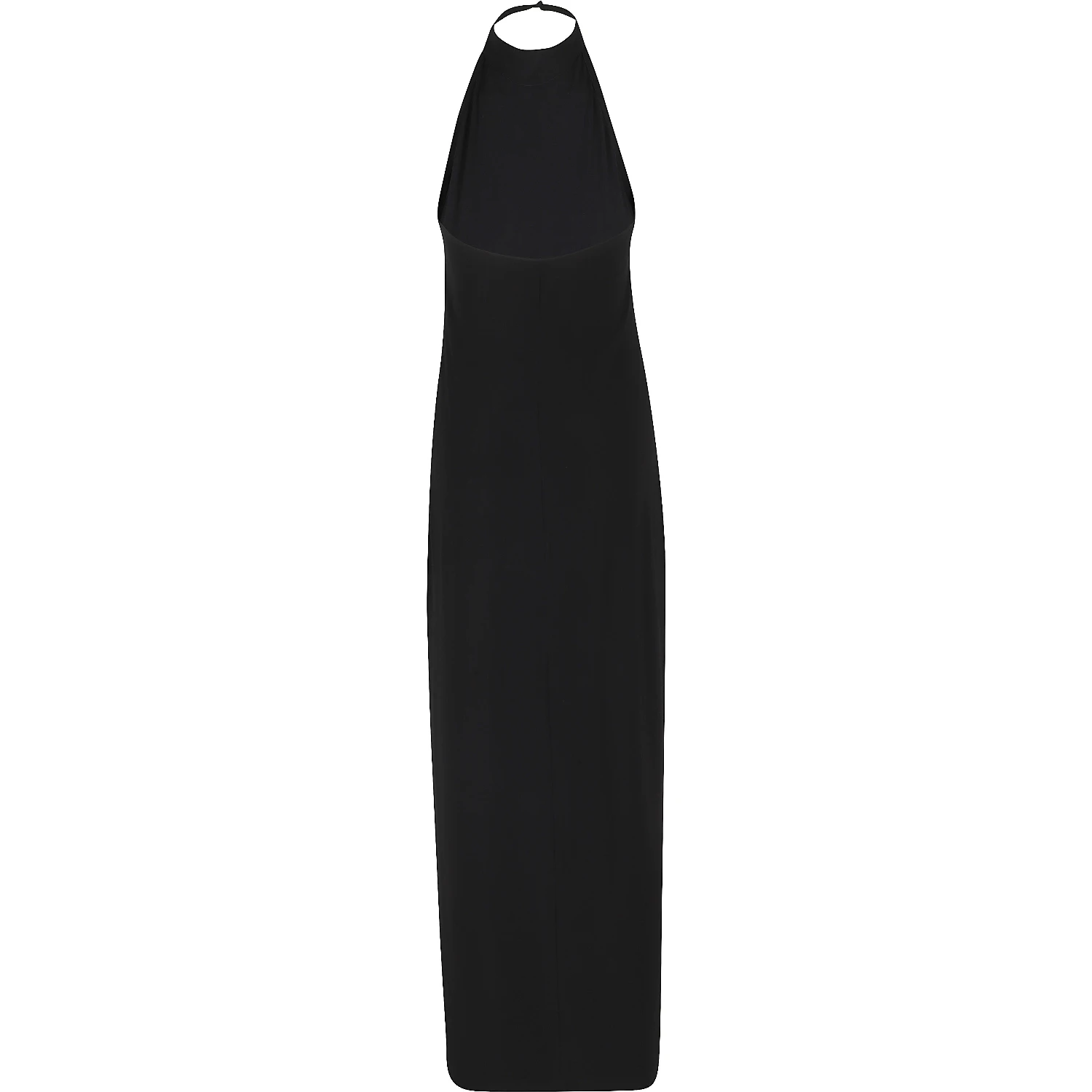 HALTER LONG DRESS W SIDE SLIT