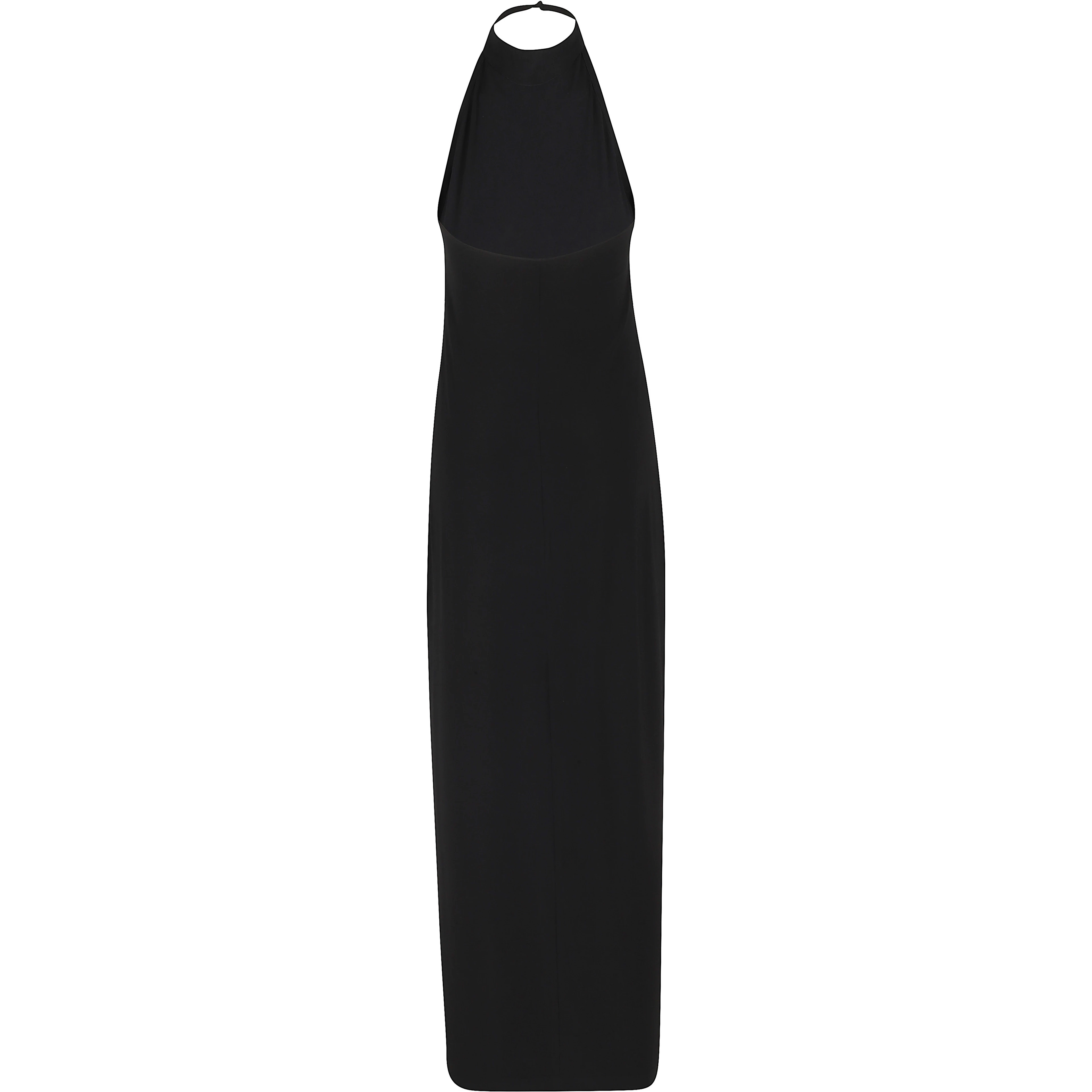 HALTER LONG DRESS W SIDE SLIT
