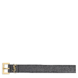 أحزمة سان لوران سوداء