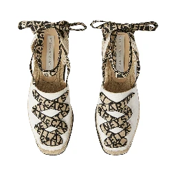 حذاء مسطح أبيض من ستيلا مكارتني