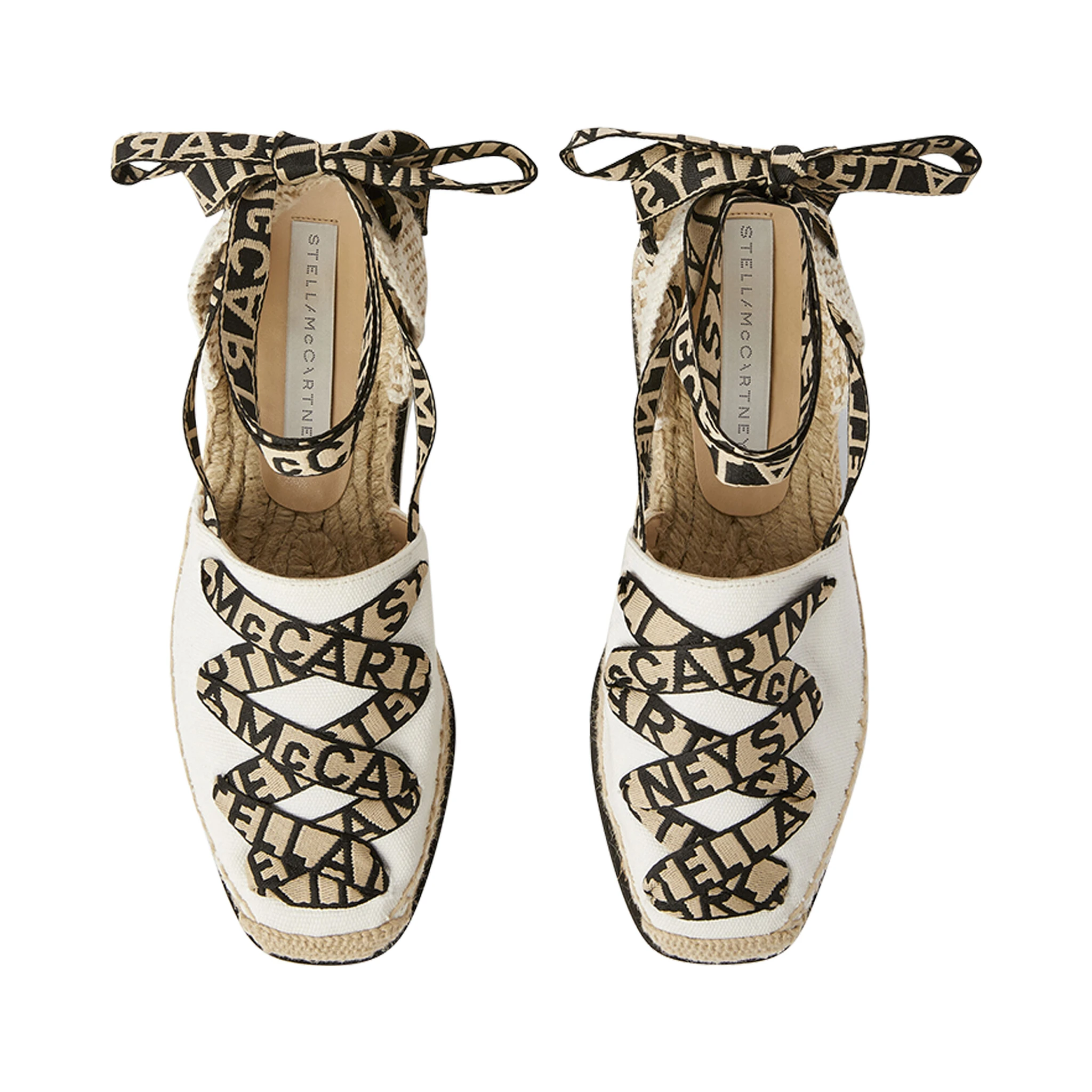 حذاء مسطح أبيض من ستيلا مكارتني