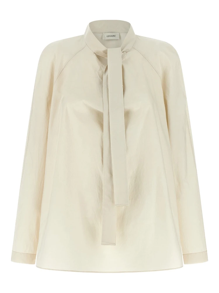 Ascot collar blouse
