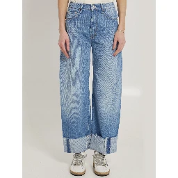 The Half-Pipe Ankle Cuff Fray jeans