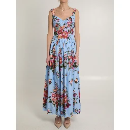 Maxi dress with floral print