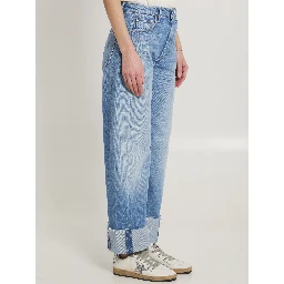 The Half-Pipe Ankle Cuff Fray jeans