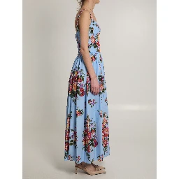 Maxi dress with floral print