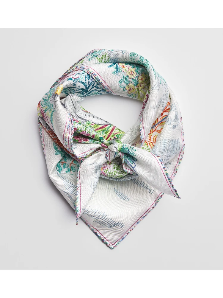 "Dior Charming Garden 90" silk scarf alternative