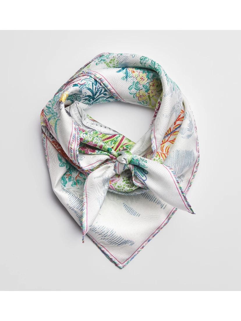 "Dior Charming Garden 90" silk scarf