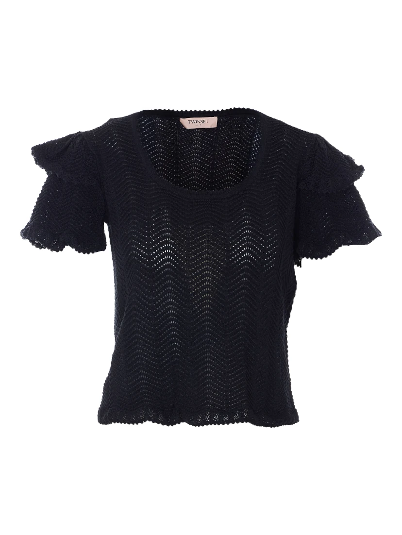 Twin-set T-shirts and Polos Black