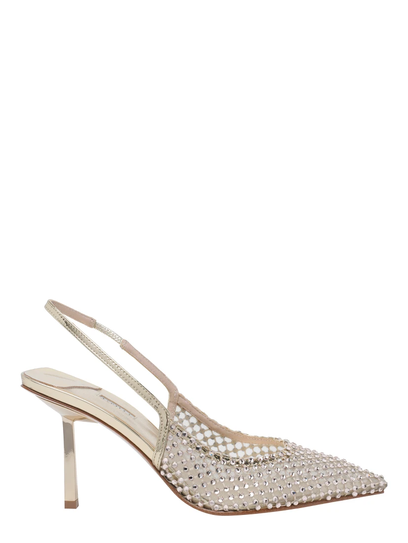 Le Silla With Heel Silver