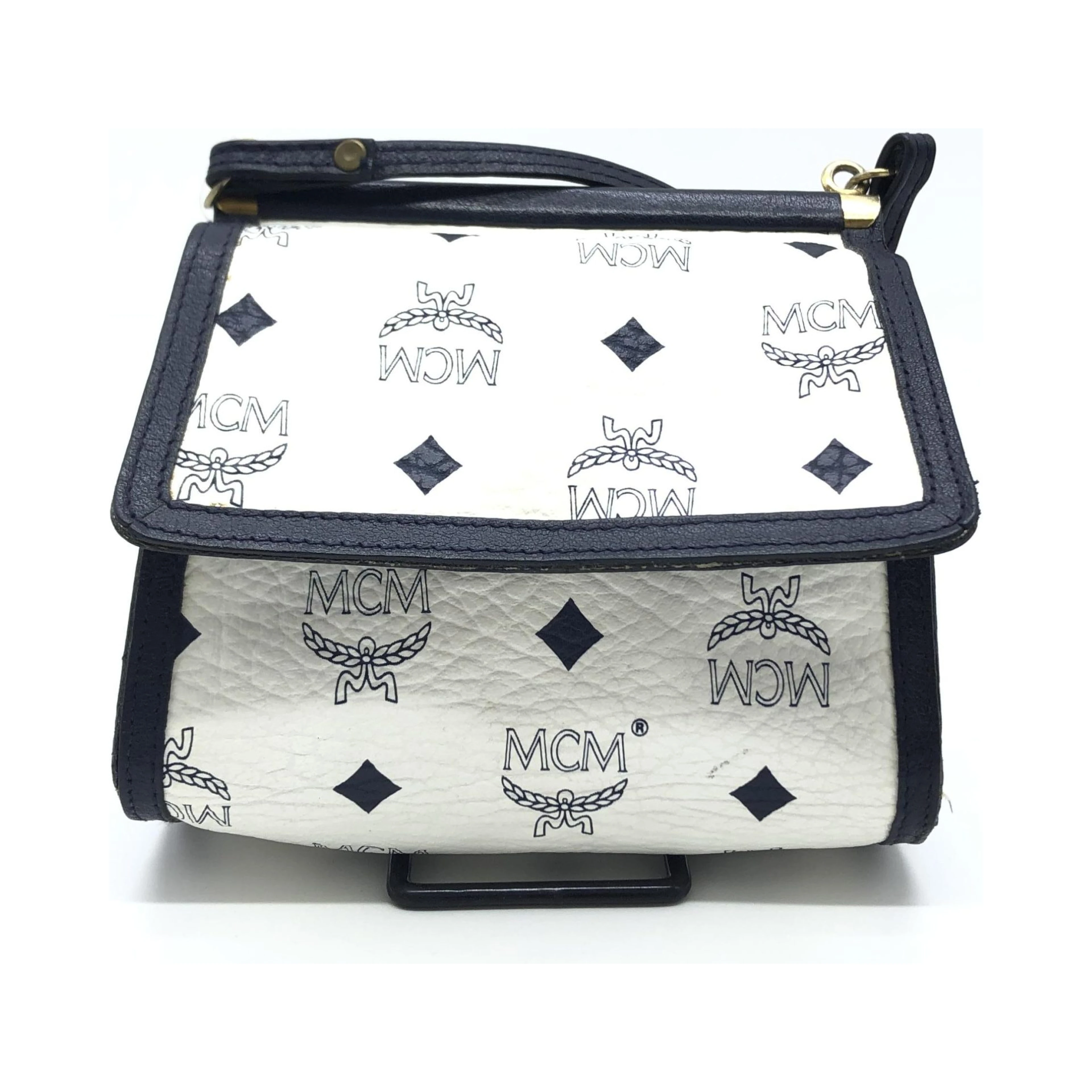 Mini Crossbody Bag White Visetos