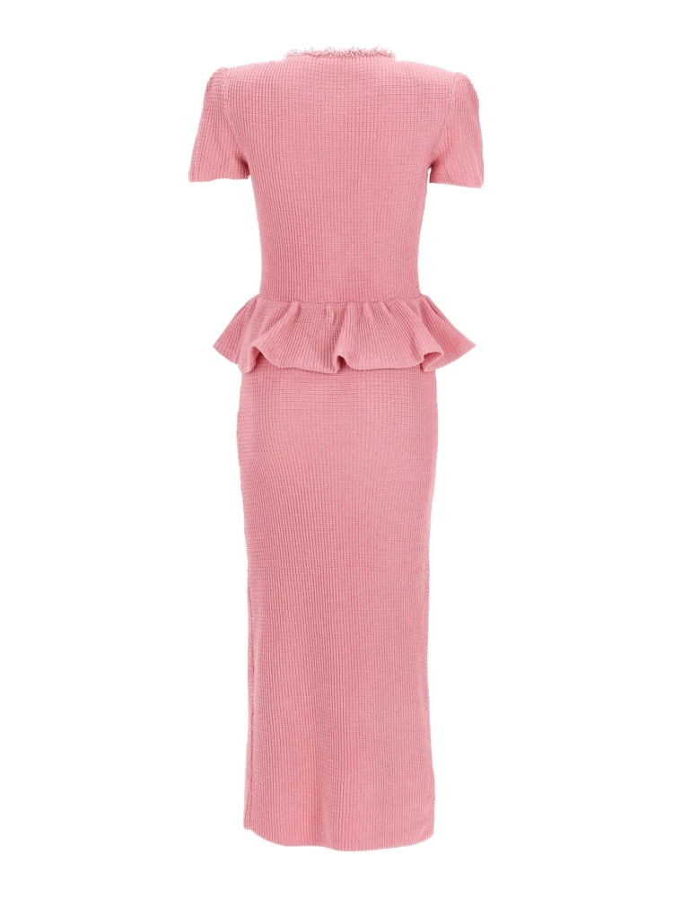 MIDI DRESS WITH PEPLUM AND BEADING alternative