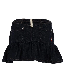 DENIM MINISKIRT WITH BELT
