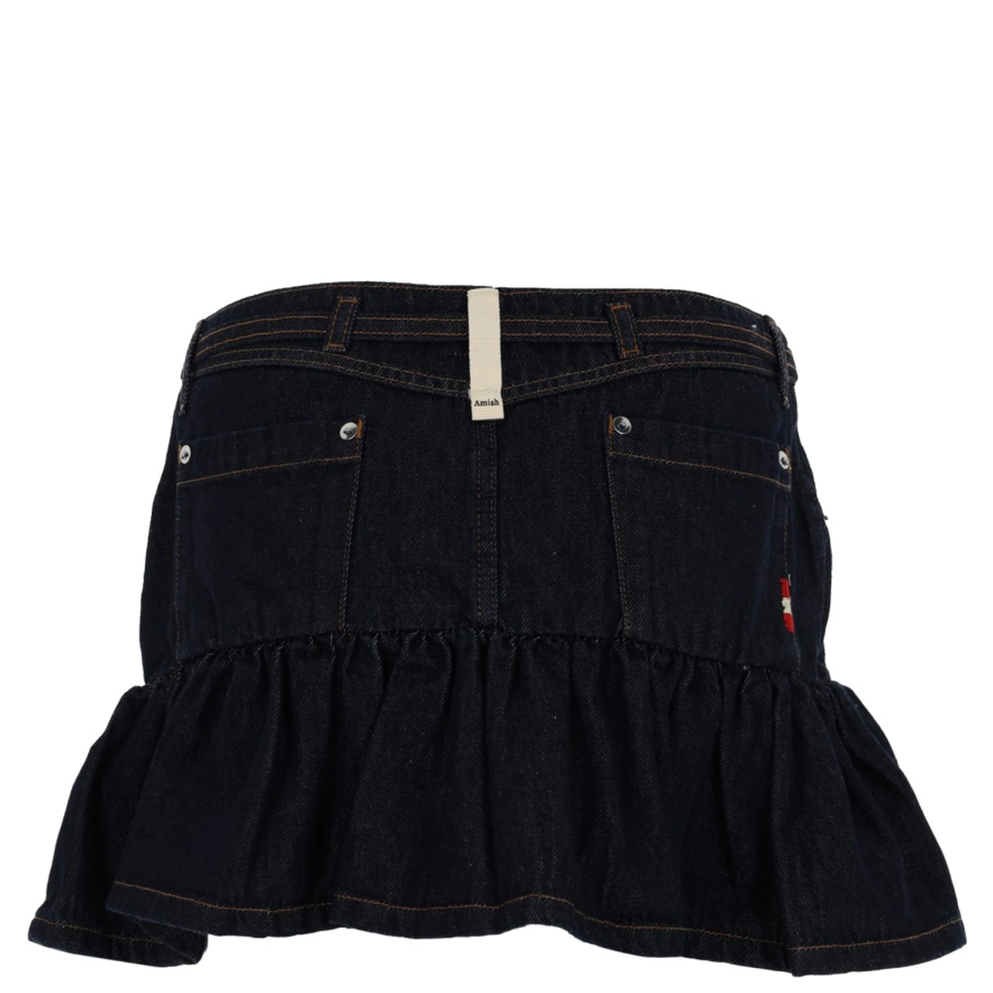 DENIM MINISKIRT WITH BELT