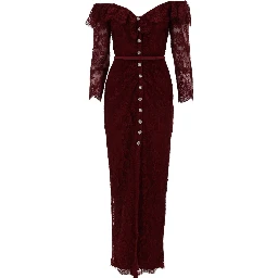 LACE DRESS WITH JEWEL BUTTONS