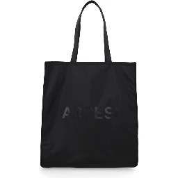 حقيبة تسوق مزينة بشعار